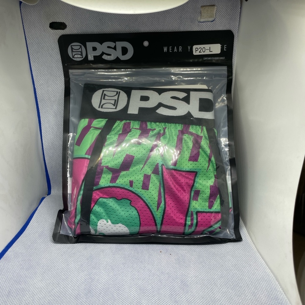 PSD Green and Pink Boxer Briefs